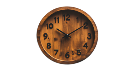 Rustic Wooden Wall Clock:  A timeless and elegant wooden clock with Roman numerals adds a touch of rustic charm to any space. The warm tones and classic design create a cozy and inviting ambiance.  