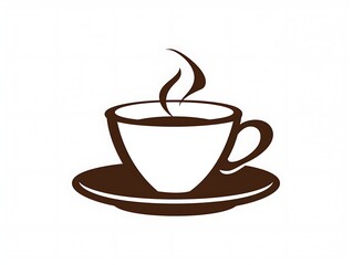 Obraz premium coffee mug silhouette