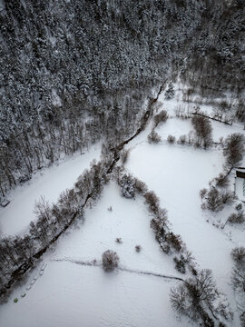 snow covered road