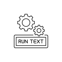 Gear Outline icon with Context text.