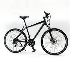 Fototapeta premium Silhouette of a city bike on a white background