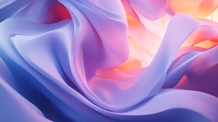 Abstract Swirling Pastel Hues: A Symphony of Lavender, Peach, and Rose
