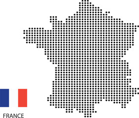 France Dotted Map