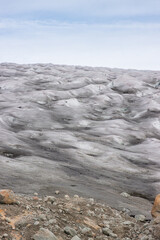 View of Islandis glacier in Qalerallit fjord (South Greenland)	
