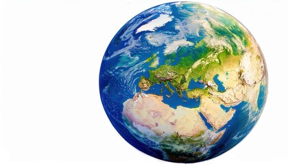 Stunning Earth Day View of Europe Asia Africa Intersection Highlighting Mediterranean Basin Black Sea and Diverse Terrains from Space