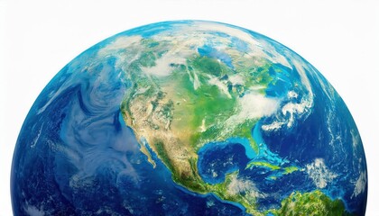 Fototapeta premium Stunning View of North America from Space Capturing Earth's Vibrant Ecosystems, Weather Patterns, and Geographic Features for Earth Day Inspiration