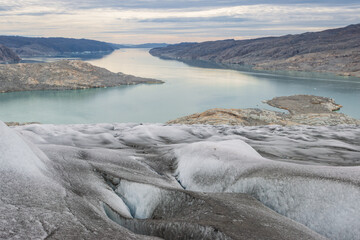 View of Islandis glacier in Qalerallit fjord (South Greenland)   © julen