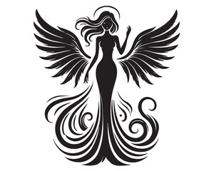 Fototapeta premium Woman Angel 14.eps