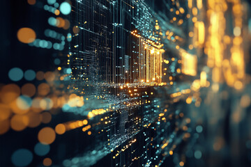Obraz premium Quantum computer closeup