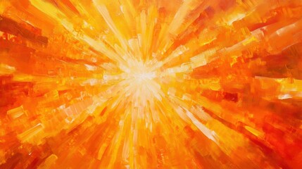 A vibrant explosion of orange hues radiating light, evoking warmth and energy.