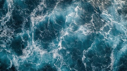 Fototapeta premium Turbulent ocean water surface texture.