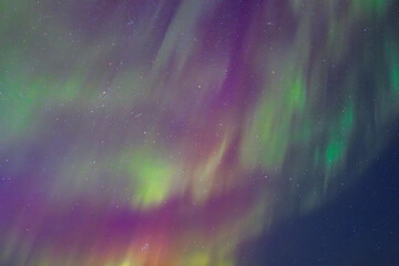 Northern lights in the glacier of Qaleraliq (South Greenland)	
