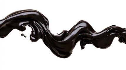 Dark Chocolate Flow:  A mesmerizing wave of rich, dark chocolate flows across the frame, creating an elegant and decadent visual. Perfect for food, beverage, or luxury branding. 
