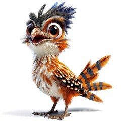Obraz premium A illustration of roadrunner isolated on white background