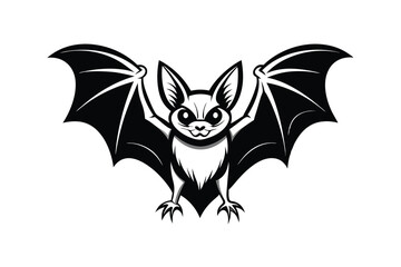 Black and white ,Bat B.eps
