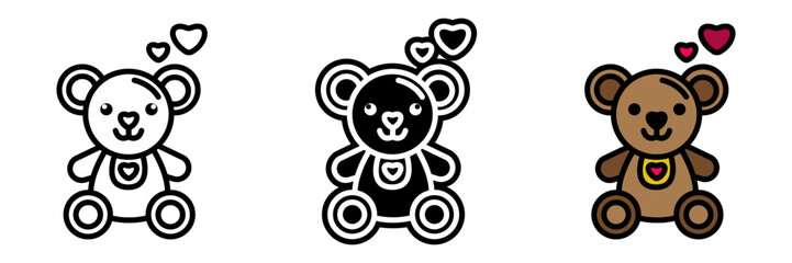 Teddy bear is a cuddly symbol of comfort, representing love, care, and playful affection in relationships.