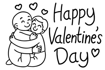 happy valentine day coloring alphabet for kids