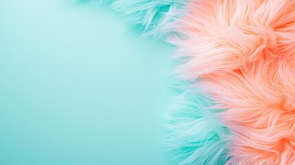Obraz premium Soft abstract background concept. Fluffy texture in pastel colors on a vibrant blue background for creative projects.