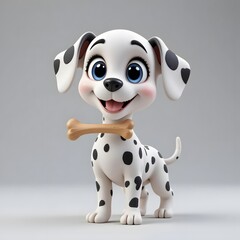 Adorable 3D Animal Character with Vibrant Colors and Playful Expression for Creative Projects. Generative AI