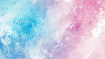 Fototapeta premium Pastel Dream: Abstract Watercolor Wash in Blue and Pink Hues 