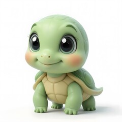 Obraz premium Adorable 3D Animal Character with Vibrant Colors and Playful Expression for Creative Projects. Generative AI