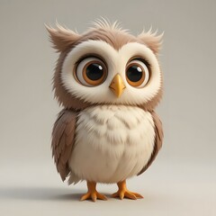 Obraz premium Adorable 3D Animal Character with Vibrant Colors and Playful Expression for Creative Projects. Generative AI