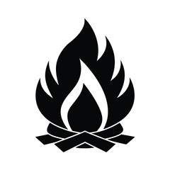 fire icon on white