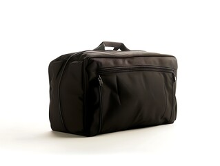 Naklejka premium Silhouette of a zippered travel shoe bag on a white background