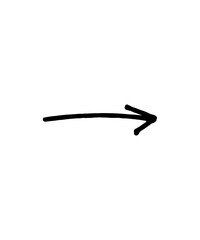 illustration of Arrow right black lines on a white background