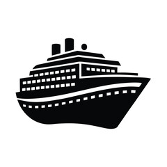 cruise ship vector illustration