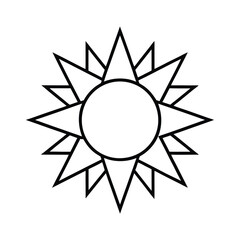 abstract sun icon