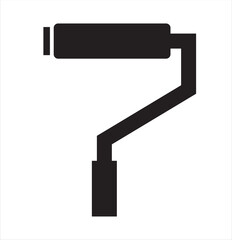 Roller paint icon in trendy style design. Vector graphic illustration. Suitable for website design, logo, app.EPS8