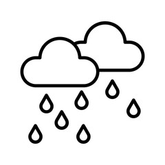 Rain Vector Icon