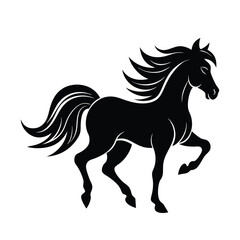 horse silhouette illustration