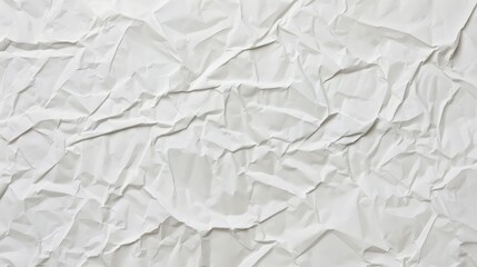 Obraz premium Background Texture of Crumpled and Creased Blank White Paper for Poster