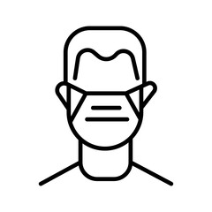 Masked Man Vector Icon