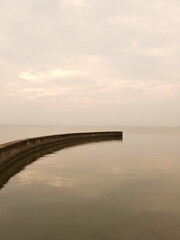 Tranquil Sunset Over the Pier.