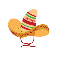 Sombrero hat icon logo flat design vector