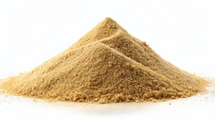Fine Sand Pile, Isolated White Background - Architectural Photography Texture