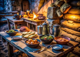 Finnish Trench Warfare Cuisine: Rustic Food Photography at Hanko Military Museum