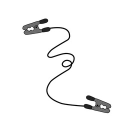 Emergency Jumper Cable Vector 