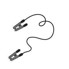 Emergency Jumper Cable Vector 