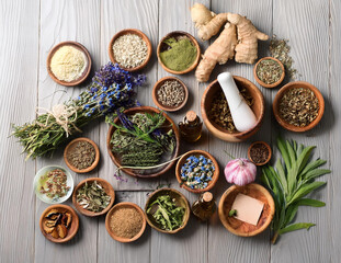 Generated image　様々なハーブ