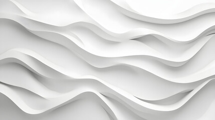 Abstract White Wavy Architectural Design Background