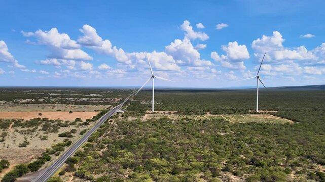 Torres de Energia E&oacute;lica &ndash; Aerogeradores - Complexo E&oacute;lico Ventos de S&atilde;o Vitor &ndash; Bahia &ndash; Brasil.
Wind Energy Towers &ndash; Wind Turbines &ndash; S&atilde;o Vitor Wind Complex &ndash; Bahia &ndash; Brazil.

