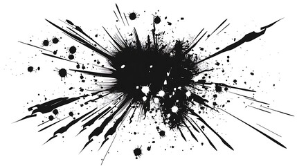 fireworks explosion silhouette