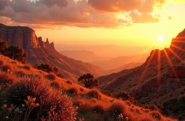 earthy toned landscape reflecting nature's beauty, earthy toned landscape background