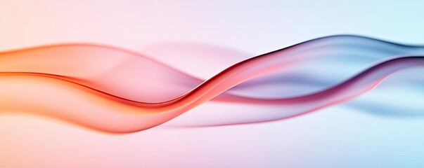 Naklejka premium Smoke abstract background concept. Abstract wavy lines in soft colors creating a flowy and tranquil visual effect.