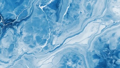 Fototapeta premium Abstract Blue Swirling Marble Texture Background