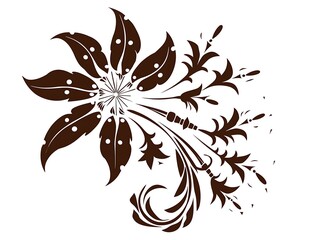 Fototapeta premium diwali fireworks silhouette